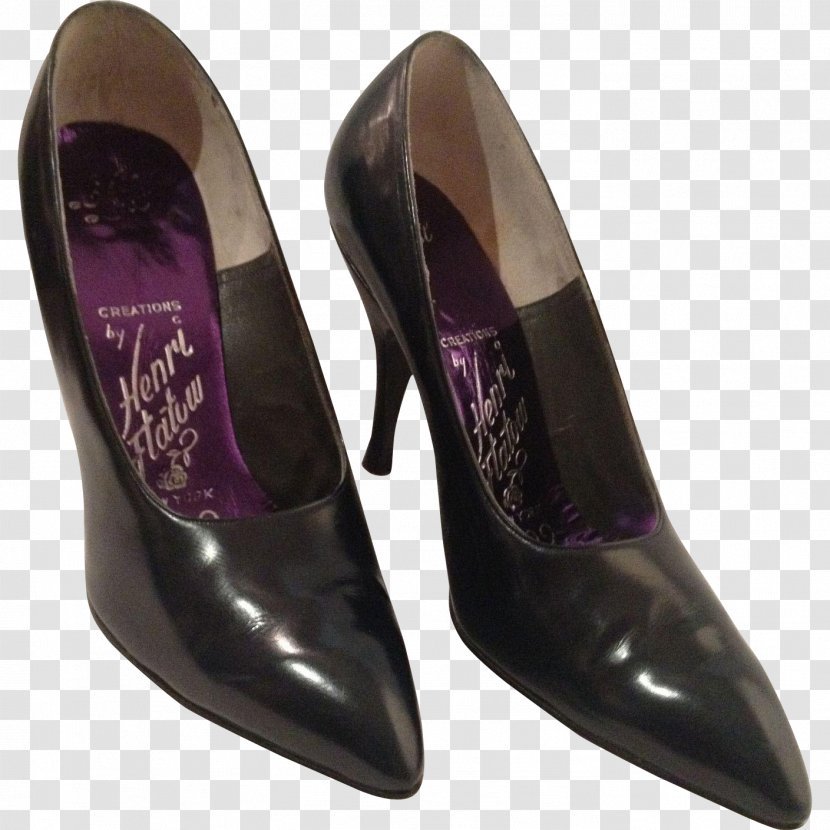 Purple Court Shoe Navy Blue Hardware Pumps - High Heel Shoes For Women Transparent PNG