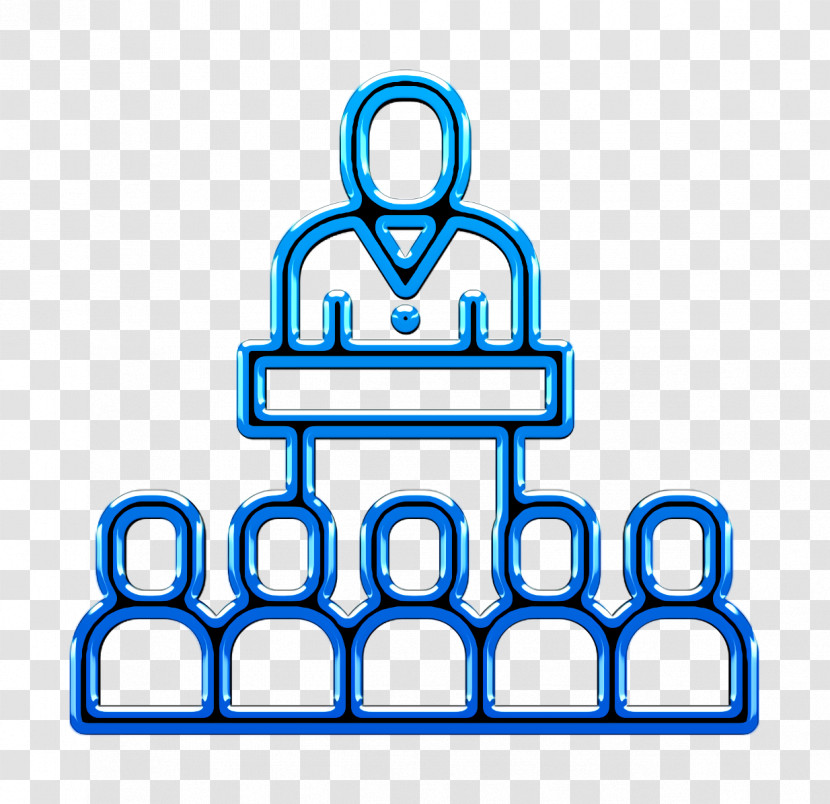Conference Icon Employees And Organization Icon Transparent PNG