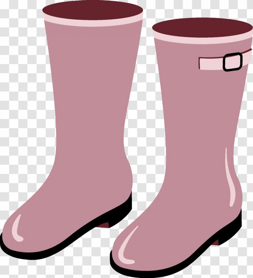 Boot Cartoon Clothing - Handbag - Pink Shoes Transparent PNG