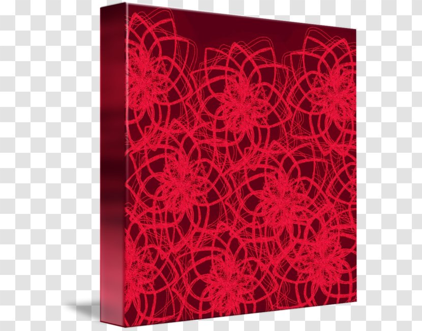 Red Magenta Maroon Rectangle Pattern - Lace Transparent PNG
