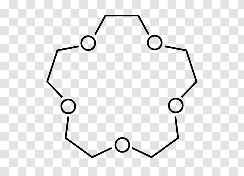 Crown Ether 15-Crown-5 Cyclic Compound 18-Crown-6 - Symmetry - Draw Transparent PNG