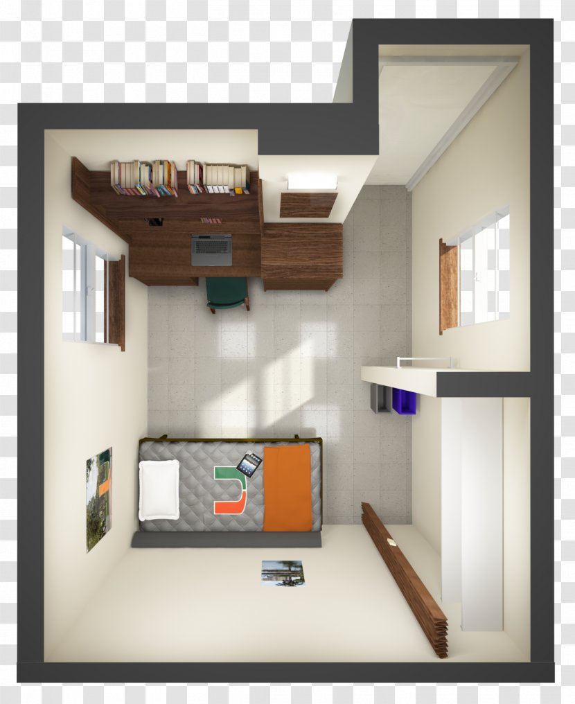 Dormitory House Room College Floor Plan - Furniture - Roommates Who Play Games In The Transparent PNG