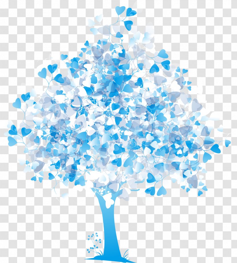 Tree Photography Drawing Clip Art - Branch - Blue Painted Trees Transparent PNG