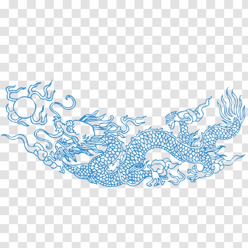 Chinese Dragon Japanese Pattern Transparent PNG