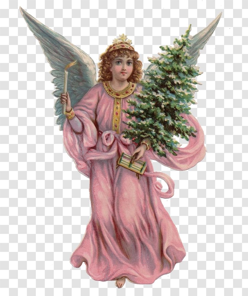 Victorian Era Santa Claus Bokmärke Angel Fairy - Father Christmas Transparent PNG