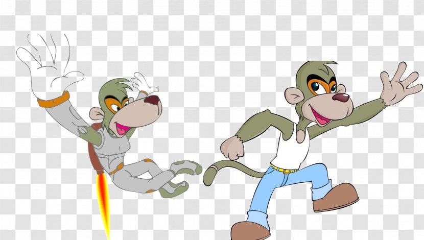 Monkey Cartoon - Fictional Character - Vector Style Transparent PNG