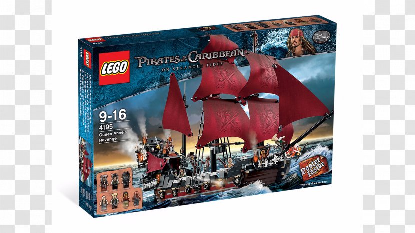 LEGO 4195 Queen Anne's Revenge Lego Pirates Of The Caribbean: Video Game - 71042 Caribbean Silent Mary Transparent PNG