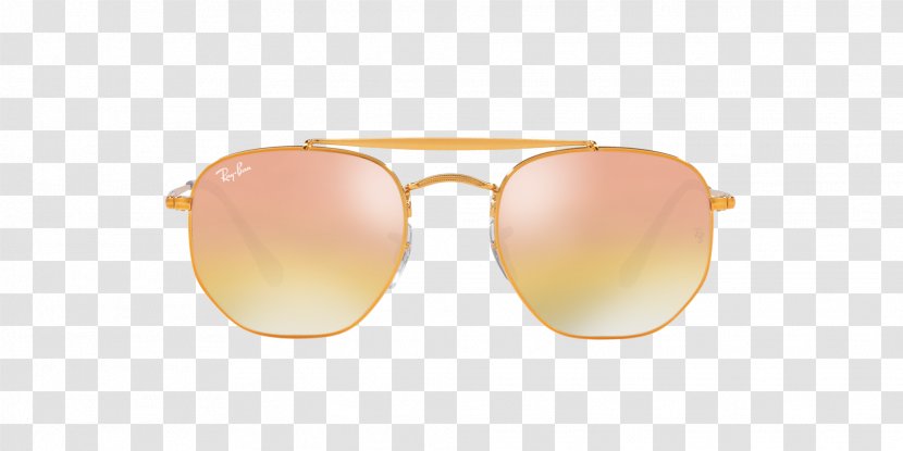 Ray-Ban Marshall Aviator Sunglasses General - Orange - Rotating Ray Transparent PNG