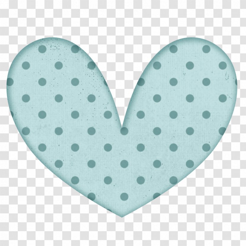 Heart Green Color Blue Clip Art - Valentine S Day - Dots Transparent PNG
