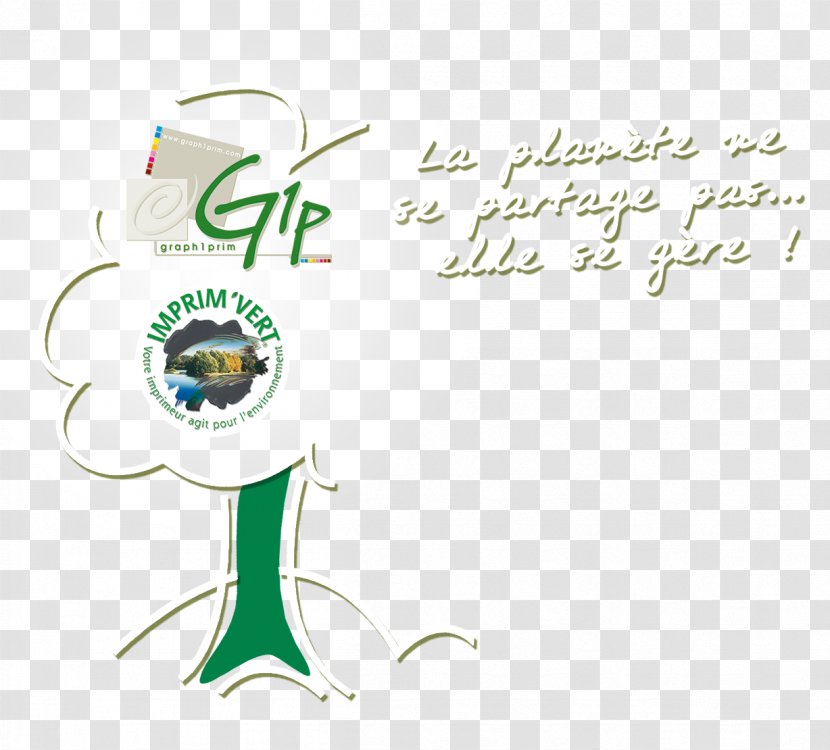 Green Logo Flower Font - Watercolor Transparent PNG