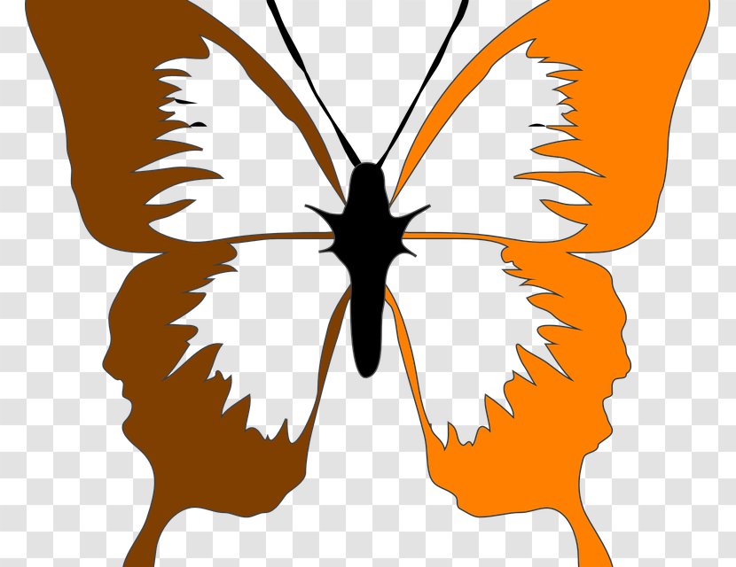 Butterfly Stencil Drawing Art - Flower Transparent PNG
