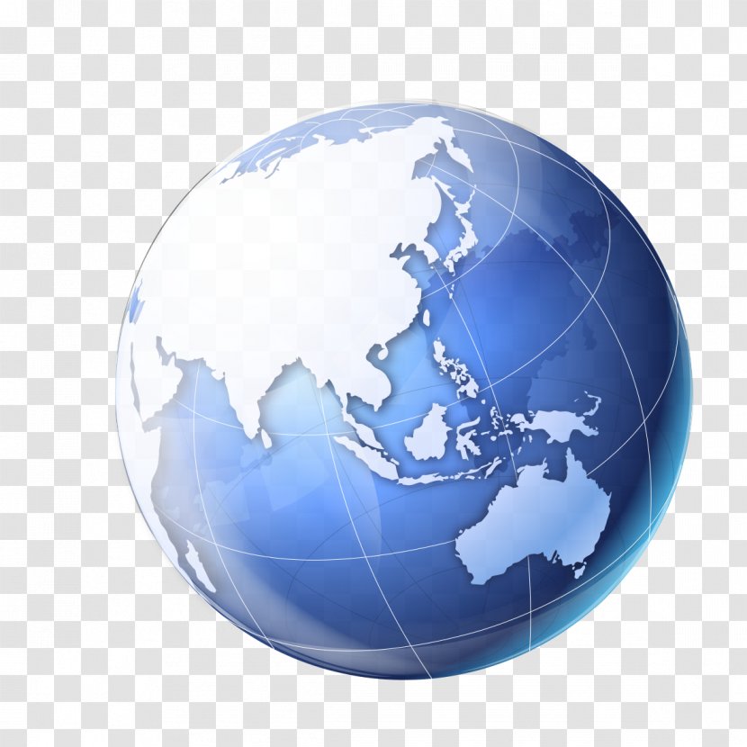 Earth Blue - Data Transmission Transparent PNG