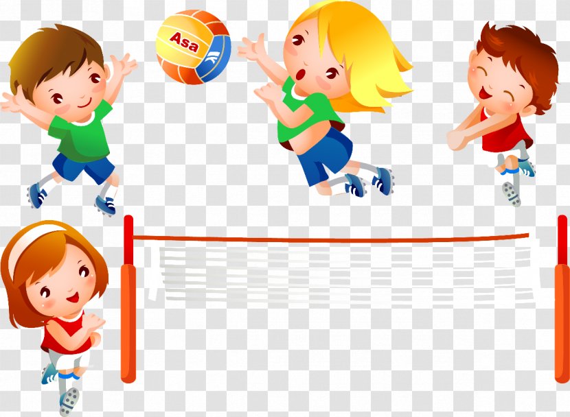 Sports Sportart Ball Game Volleyball Child - Kids Transparent PNG
