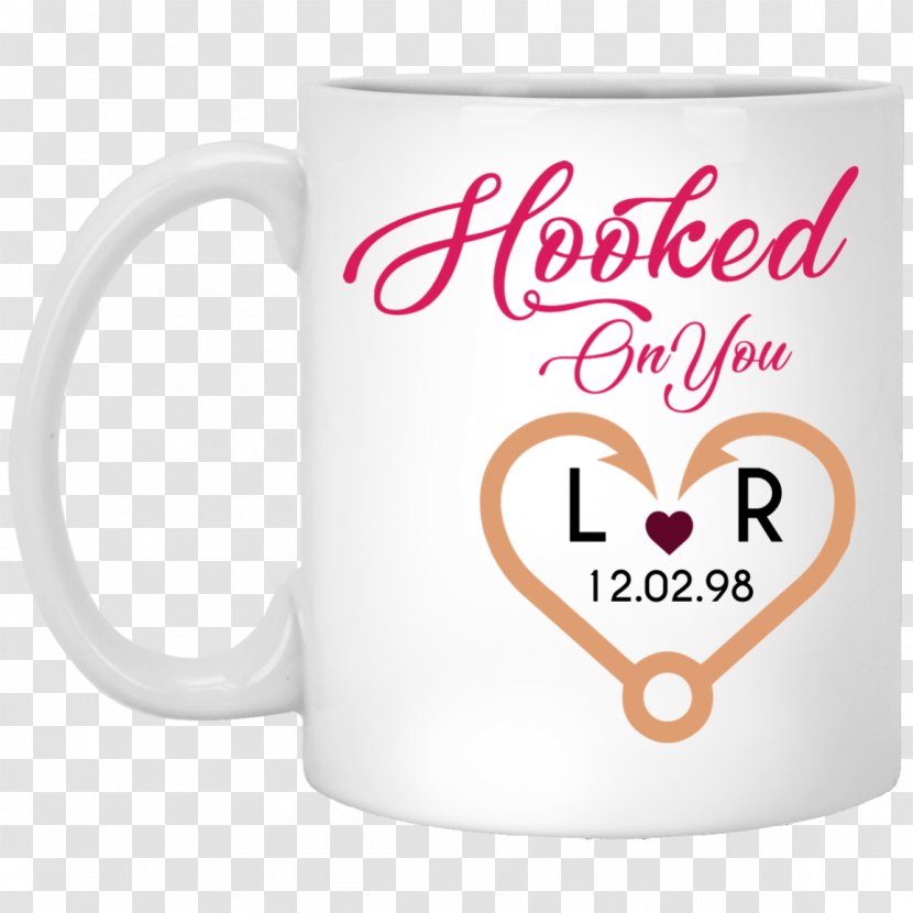Coffee Cup Mug Pink M - Heart Transparent PNG