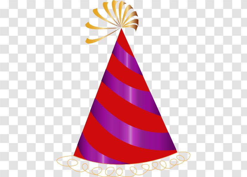 Party Hat Magenta Animation Clip Art - Red Transparent PNG