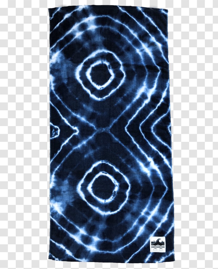 Spiral Circle Dye Organism Pattern - Electric Blue Transparent PNG