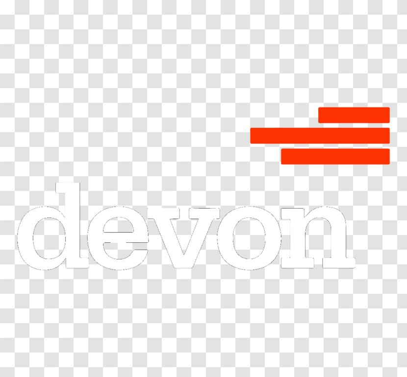 Logo Brand Line Font Angle - Orange - Devon Energy Transparent PNG