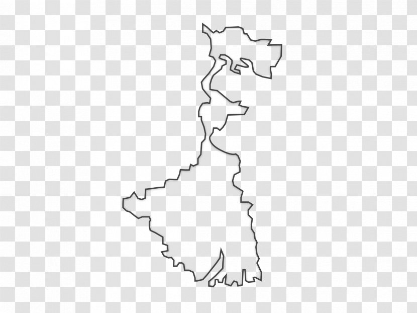 West Bengal Jharkhand States And Territories Of India Line Art - Cartoon - Point Transparent PNG