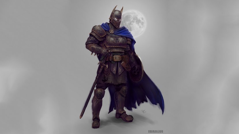Batman Middle Ages Fan Art Drawing DC Comics - Medival Knight Transparent PNG