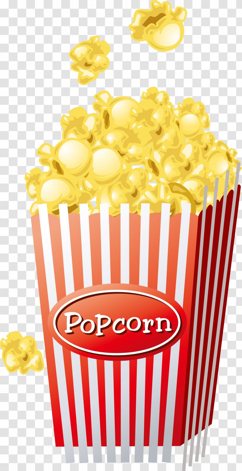 Popcorn Caramel Corn Ice Cream Cone Drawing - Microwave - Cartoon Transparent PNG