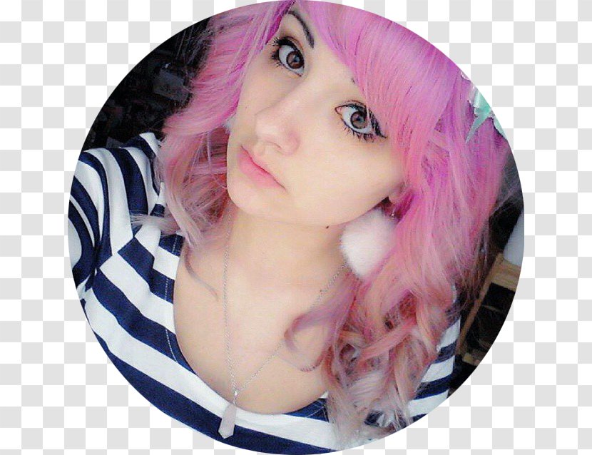 Hair Coloring Human Color Pink M - Eyelash Transparent PNG