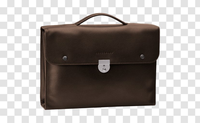 Briefcase Leather Longchamp Handbag - Bag Transparent PNG