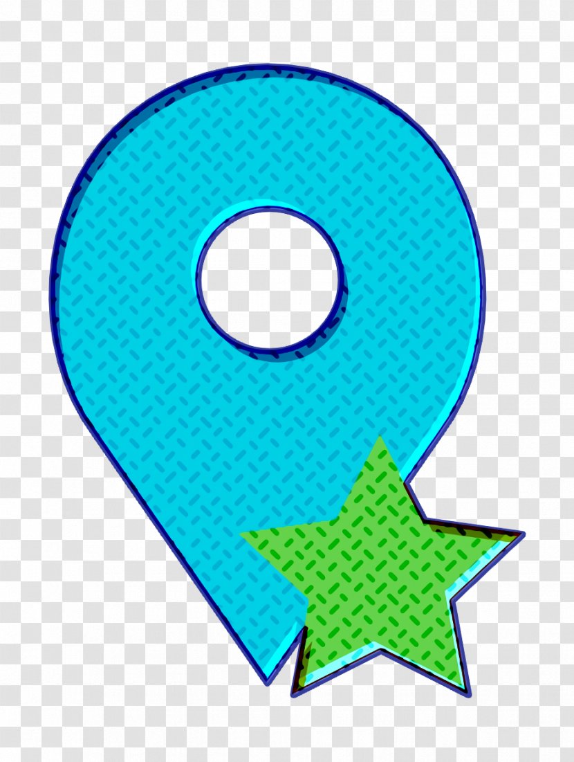 Placeholder Icon Pin Interaction Assets - Aqua - Symbol Turquoise Transparent PNG