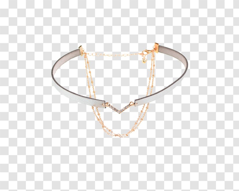 Necklace Choker Jewellery Gold Bracelet - Metal Transparent PNG