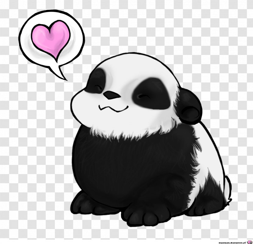 Giant Panda Bear Cartoon Clip Art - Smile Transparent PNG