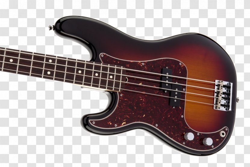 Bass Guitar Fender Precision Electric String Instruments Musical - Tree - Sunburst Transparent PNG