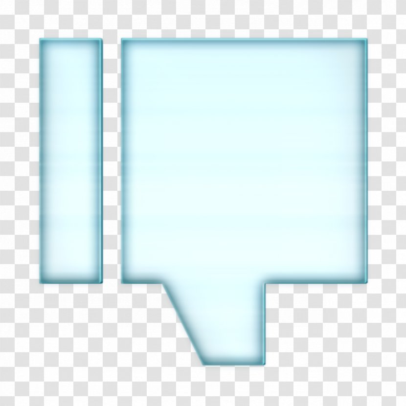 Bad Icon Dislike Down - Symmetry Azure Transparent PNG