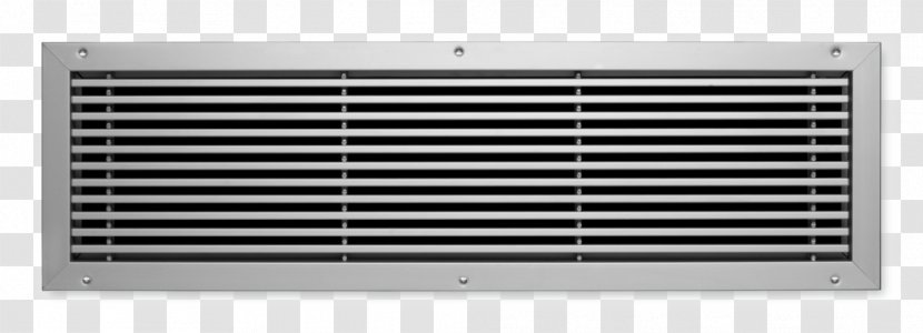 Metal White Air Conditioning - Black And Transparent PNG