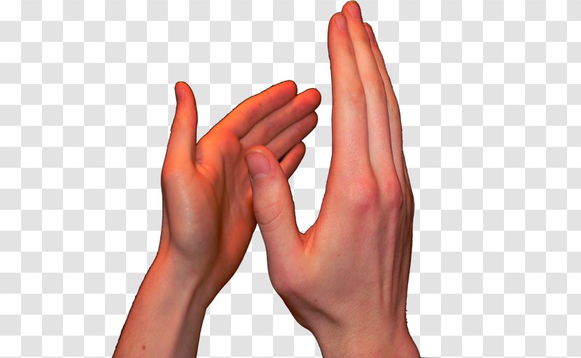 Thumb Hand Model Nail - Sign Language - Real Clap Transparent PNG
