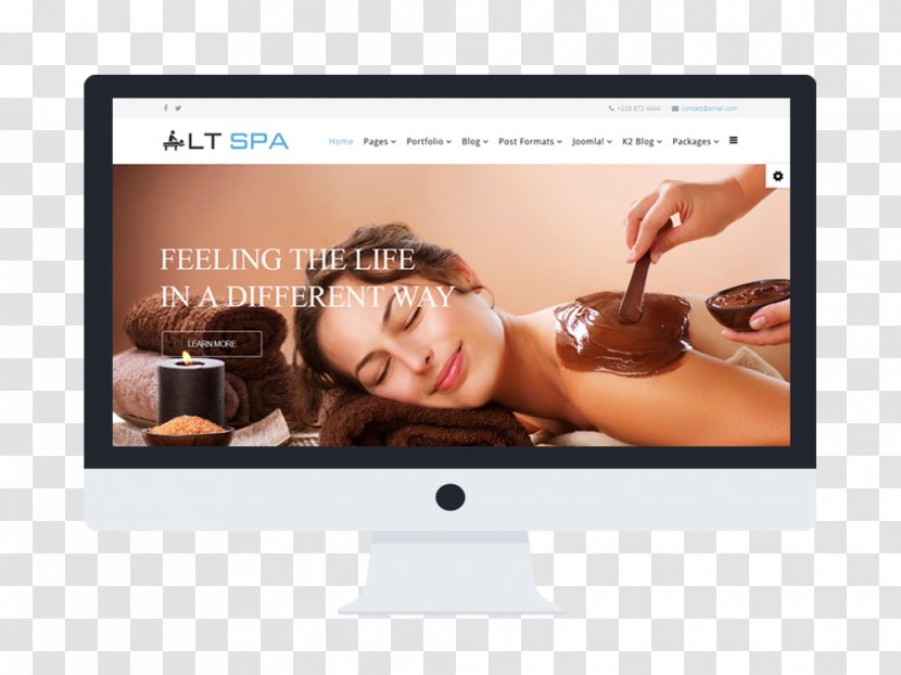 Day Spa Massage Parlor Facial - Display Device - Body Health Project Template Download Transparent PNG