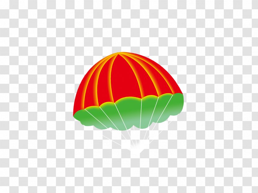 Hot Air Balloon Wallpaper - Red Parachute Transparent PNG