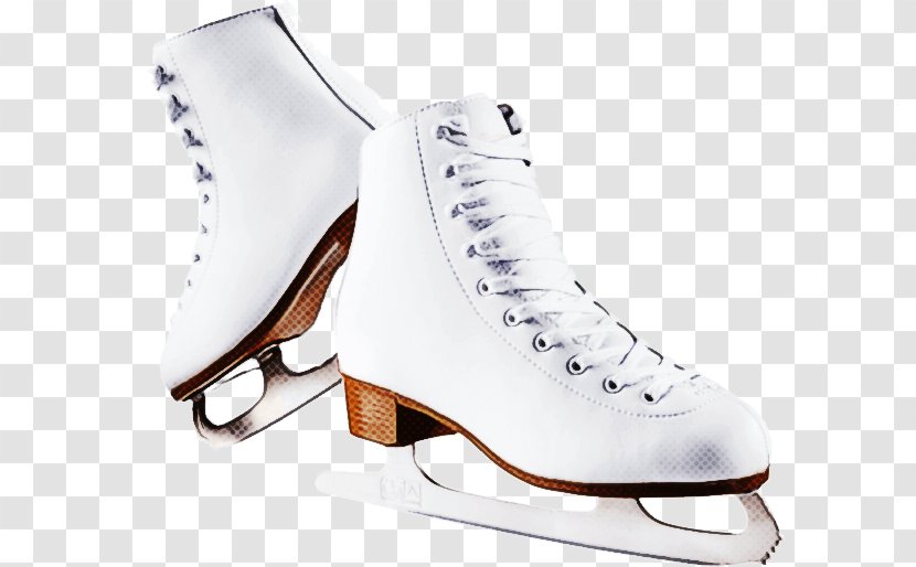 Figure Skate Footwear Ice Hockey Equipment White - Sports Athletic Shoe Transparent PNG