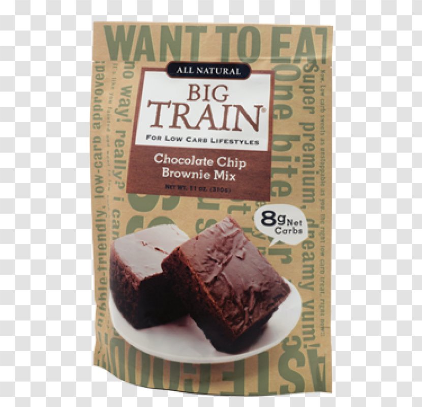 Chocolate Brownie Fudge Chip Low-carbohydrate Diet Train - Frozen Dessert Transparent PNG