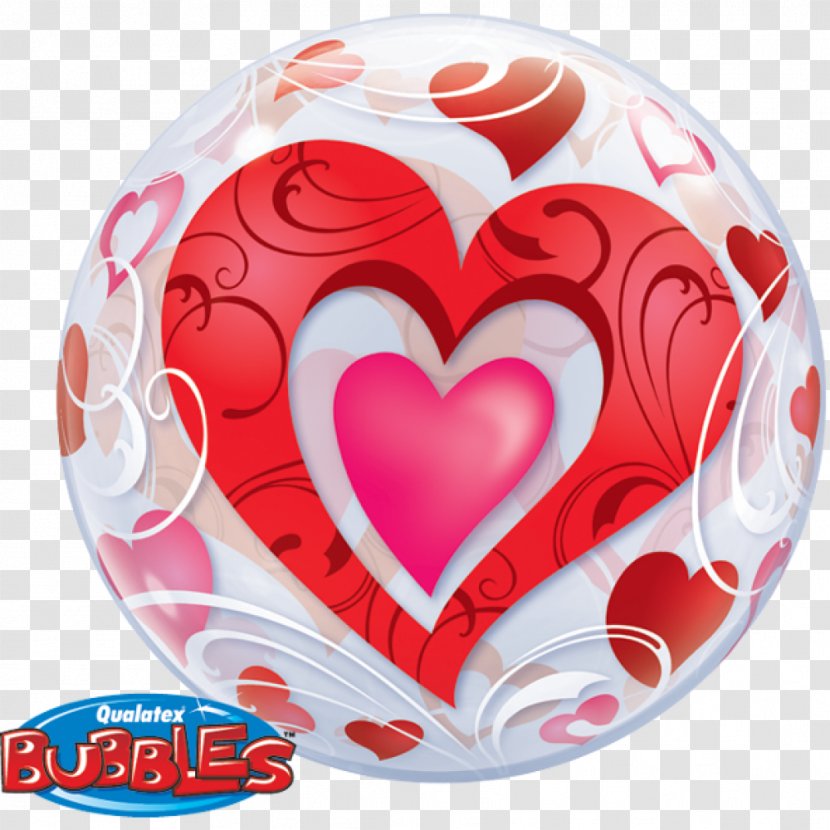 Balloon Heart Filigree Gift Valentine's Day - Helium Transparent PNG