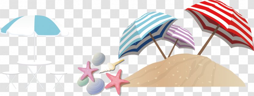 Poster Beach Drink - Umbrella Starfish Posters Element Transparent PNG