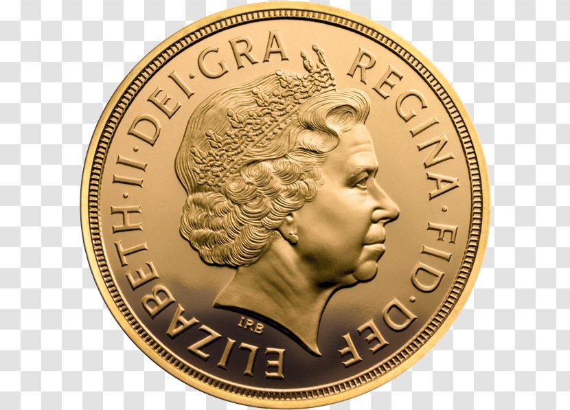 United Kingdom Gold Coin Penny Sovereign - Currency Transparent PNG