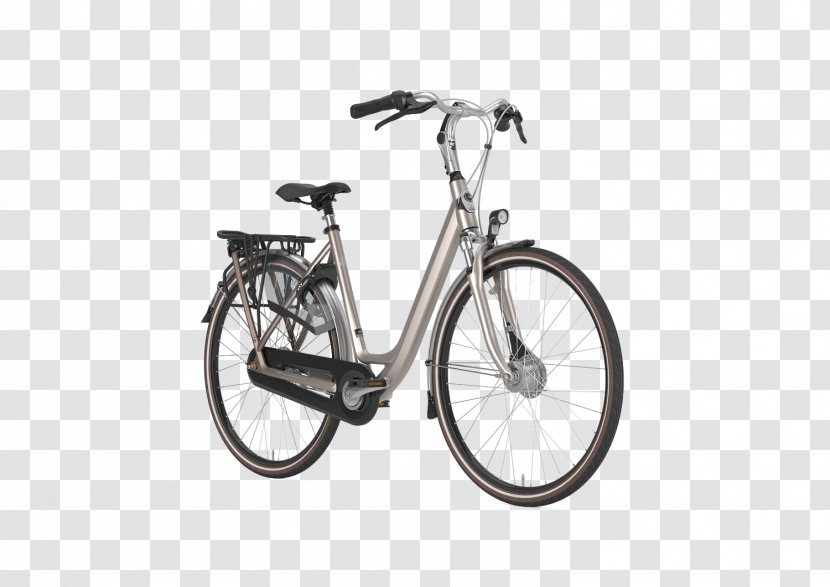 Electric Bicycle City Gazelle Orange C7 HFP (2018) - Vehicle Transparent PNG