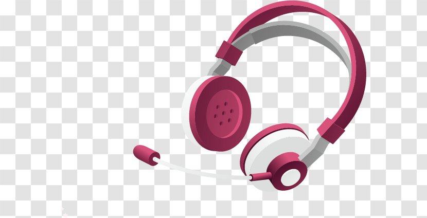 Microphone Headphones Headset Icon - Flower - Vector Purple Transparent PNG