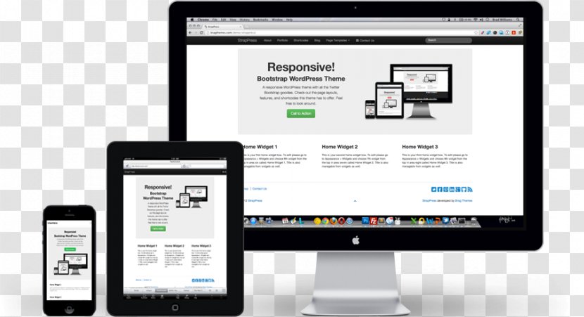 Responsive Web Design Page Computer Monitors Gadget Display Advertising - Device - Modern Cv Transparent PNG