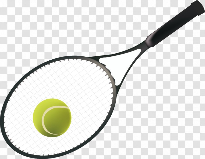 Sports Equipment Racket Tennis - Sport - Vector Transparent PNG