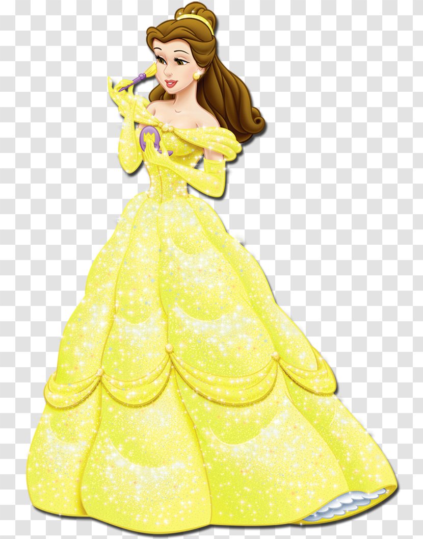 Belle Minnie Mouse Cinderella Ariel Rapunzel - Day Dress - Cartoon Princess Transparent PNG