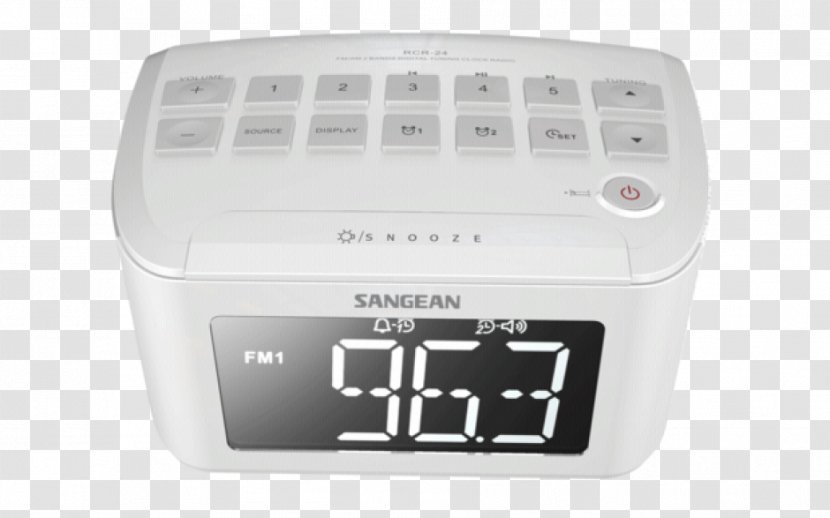 FM Table Top Radio Sangean AUX Alarm Clocks Broadcasting - Tuner Transparent PNG