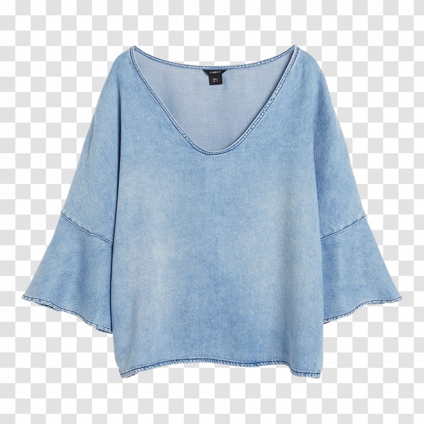 Sleeve Fashion Sorting Algorithm Blouse Dress - Blue - Siluett Transparent PNG