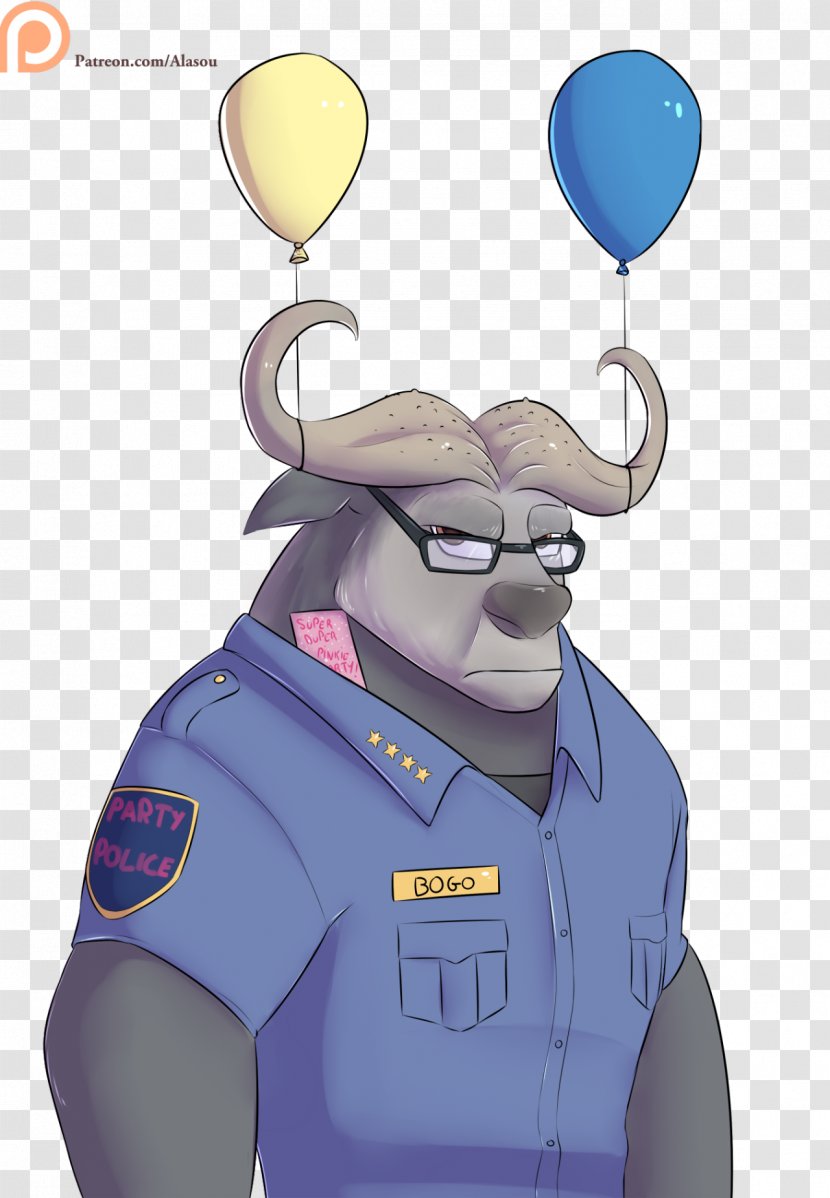 Chief Bogo Nick Wilde Cartoon Drawing Fan Art - Male Police Transparent PNG