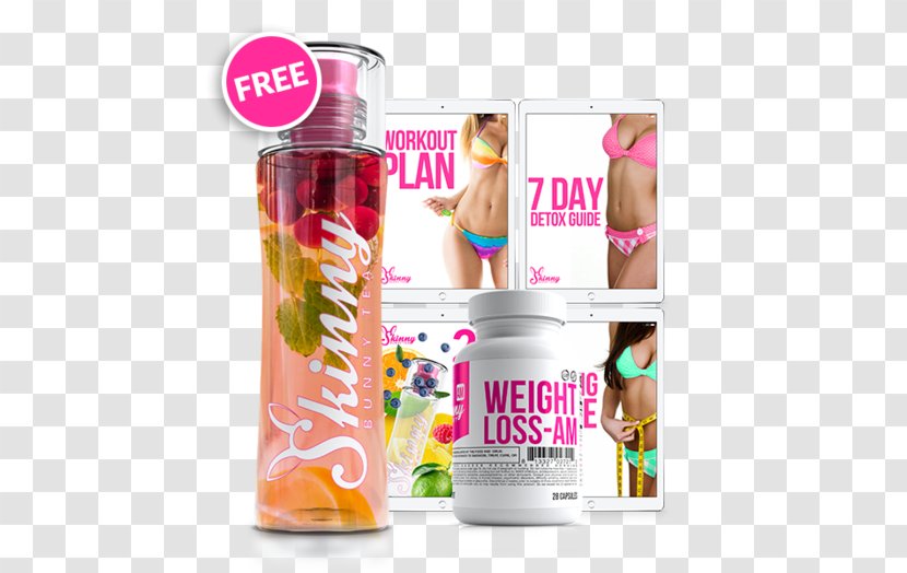 Dietary Supplement Bottle Weight Loss Skinny Bunny - Detox Water Transparent PNG