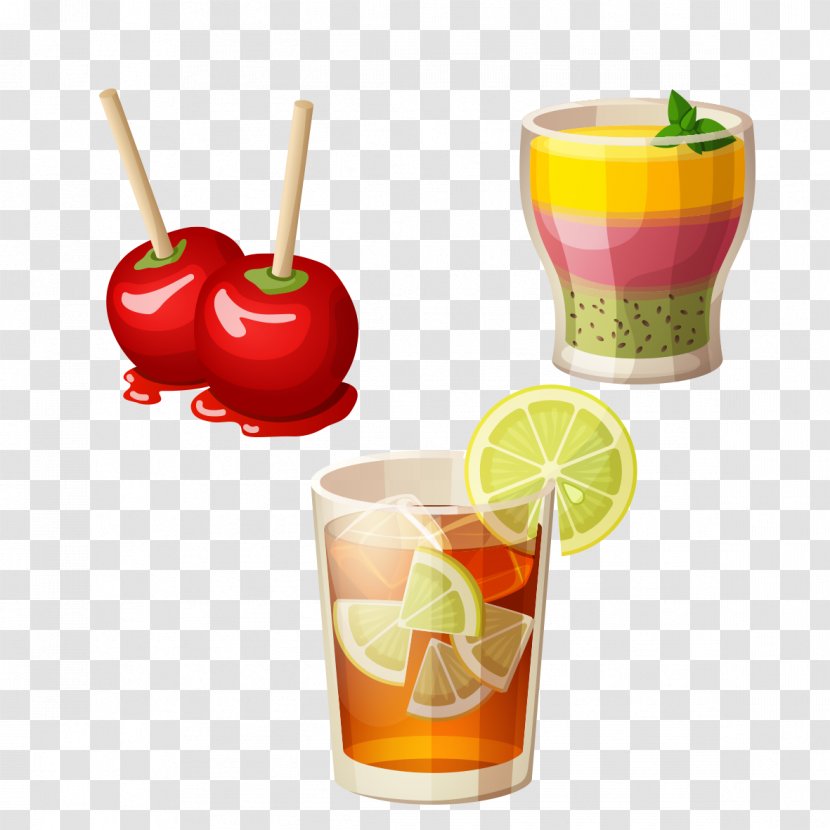 Soft Drink Juice Iced Tea Fruit Salad - Ice Cream Transparent PNG